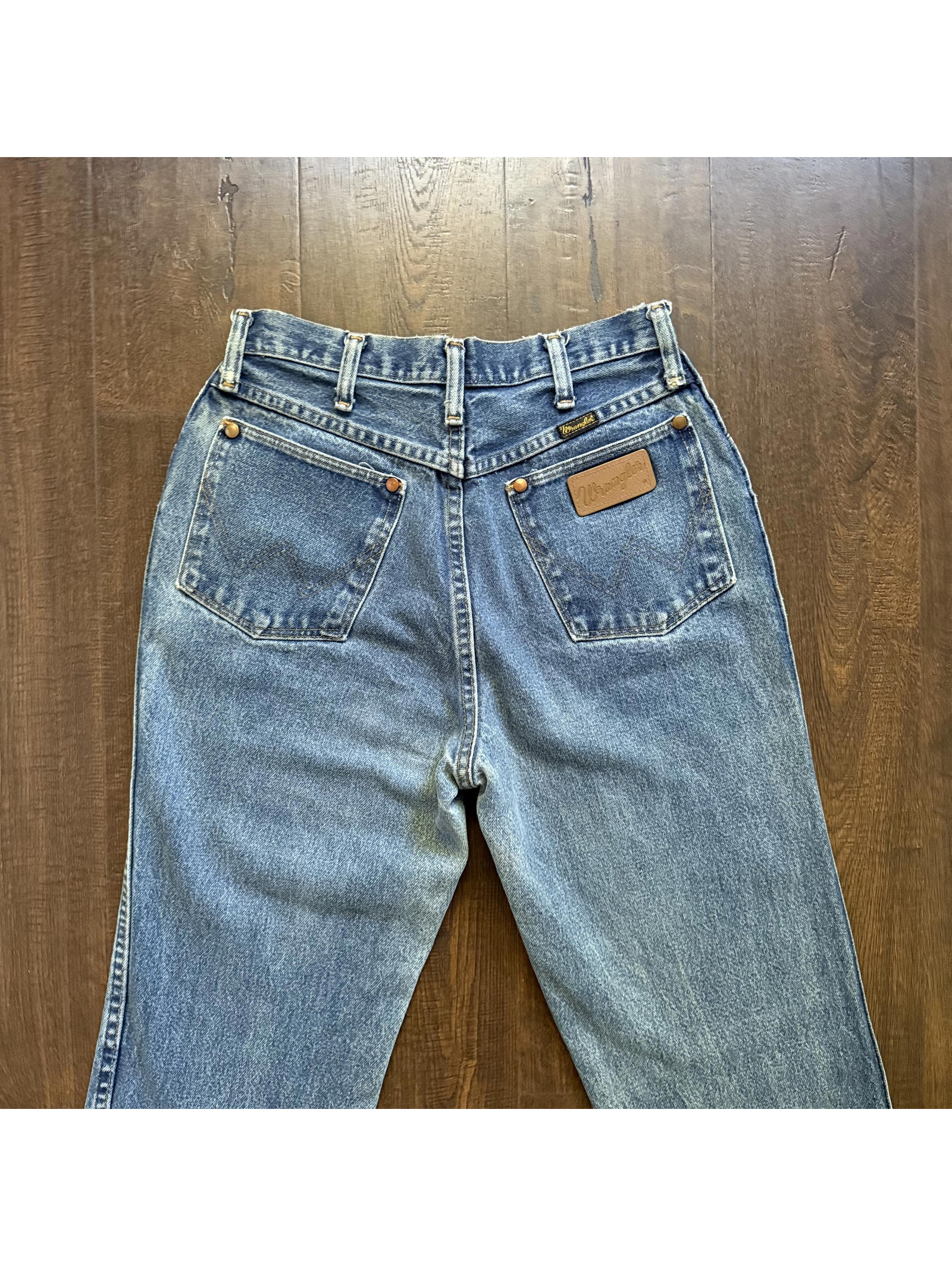Vintage Wrangler Western Jeans Women 27x31 High Waist Rodeo Cowgirl 13mwzmr Usa